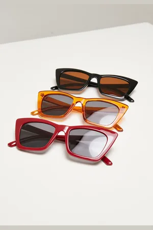 Urban classics Sluneční brýle Tilos 3-Pack tmavě červená/černá/oranžová