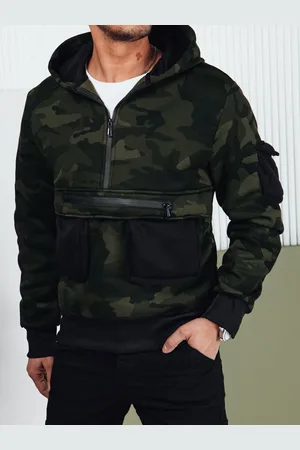 D-Street Pánská mikina s kapucí Barva Camo