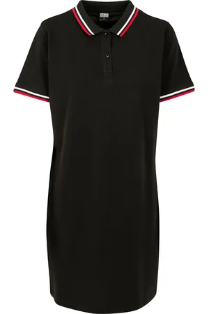 Urban classics Dámské polo šaty černé