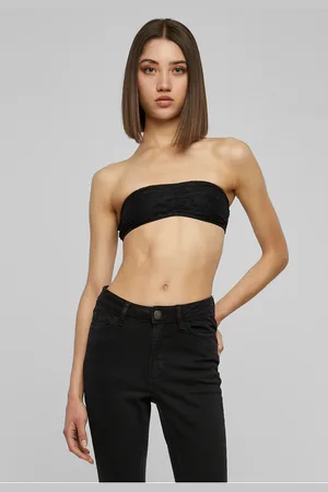 Urban classics Dámské krajky Bandeau černé