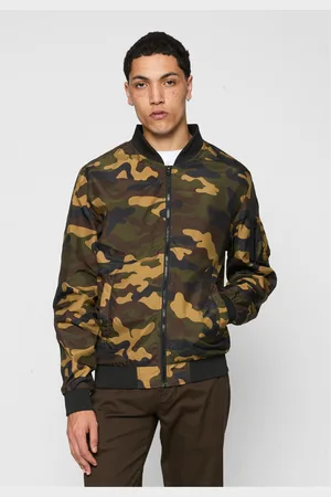 Urban classics Light Camo Bomber Jacket woodcamo