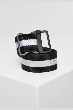 Urban classics Easy Belt s pruhy černo/bílý