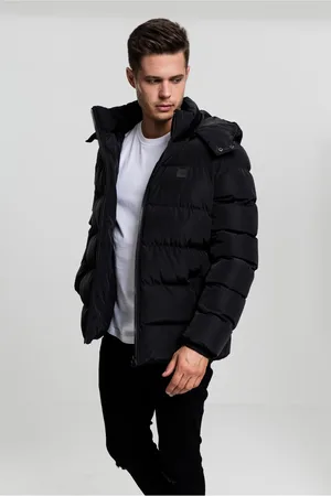 Urban classics Bunda Puffer s kapucí