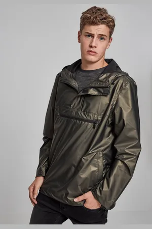Urban classics Light Pull Over Jacket olivová
