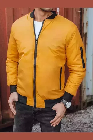 D-Street Pánská bunda bomber jacket kamelová 3825