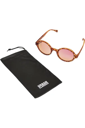 Urban classics Sluneční brýle Retro Funk UC hnědé leo/rosé