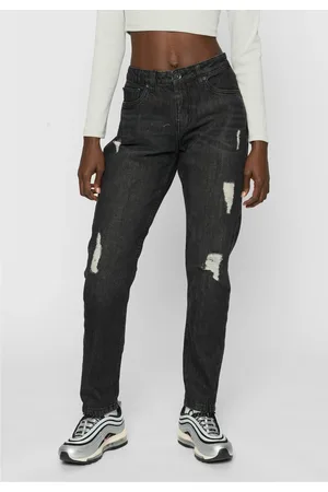 Urban classics Dámské džíny Boyfriend Denim Pants - černé