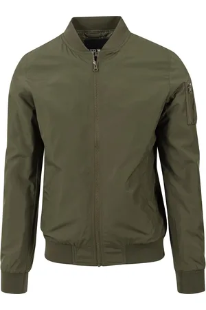 Urban classics Bunda Light Bomber Jacket tmavě olivová