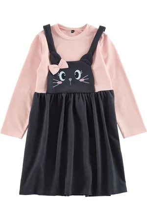 Trendyol Powder Regular Printed Cotton Knit Dress