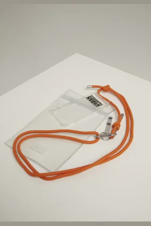 Urban classics Náhrdelník na telefon s doplňky I Phone 8 průhledný/oranžový