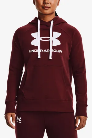 Under Armour Dámská mikina Rival Fleece Logo Hoodie-RED M