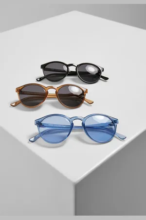 Urban classics Sluneční brýle Cypress 3-Pack černá+hnědá+modrá