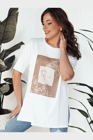 D-Street T-shirt damski FAGOS biały