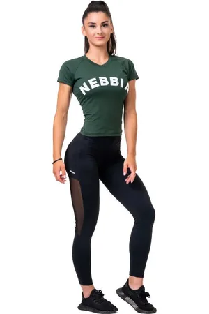 Nebbia Dámské tričko Hero dark green L