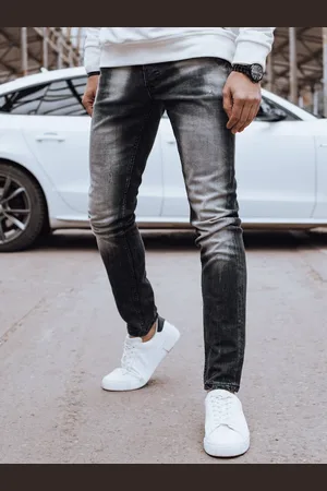 D-Street Černé pánské džíny slim fit