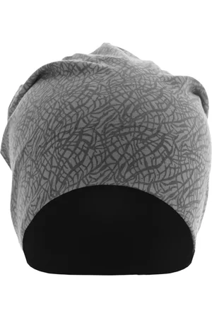 MSTRDS Potištěný Jersey Beanie Elephant dk.gy-lt.gy/bk