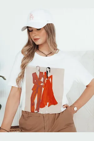 D-Street T-shirt damski COMDI biały