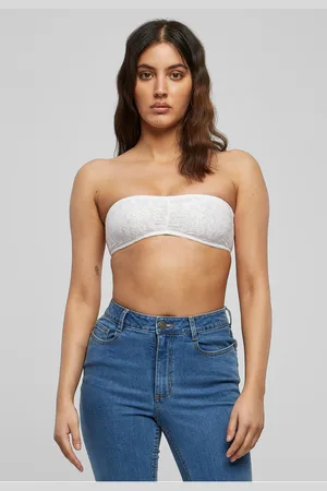 Urban classics Dámské krajky Bandeau bílé