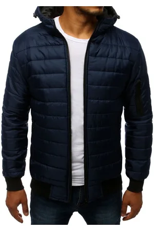 D-Street Pánská bunda prošívaná bomber jacket tmavě modrá