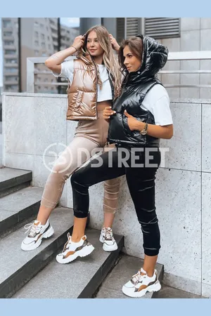 D-Street Dámská prošívaná vesta ASHE Barva tmavě béžová