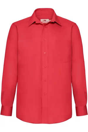 Fruit Of The Loom F14•SHORT SLEEVE POPLIN SHIRT