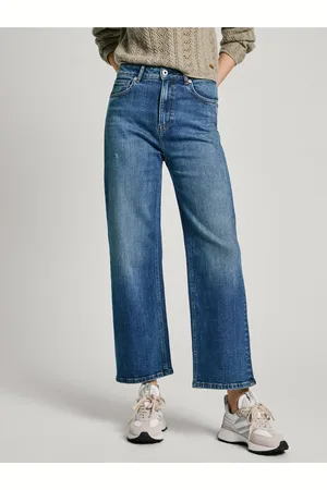 Pepe Jeans Modré dámské straight džíny - Dámské