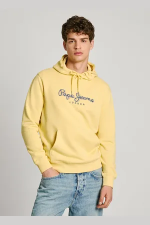 Pepe Jeans Žlutá pánská mikina s kapucí - Pánské