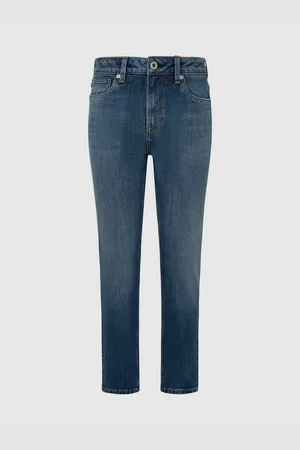 Pepe Jeans Modré dámské tapered džíny - Dámské
