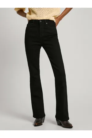 Pepe Jeans Černé dámské flared fit džíny Jeans - Dámské