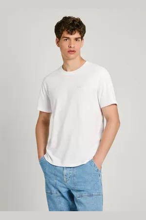 Pepe Jeans Bílé pánské tričko - Pánské