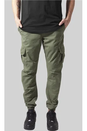 Urban classics Cargo Jogging Kalhoty olivové