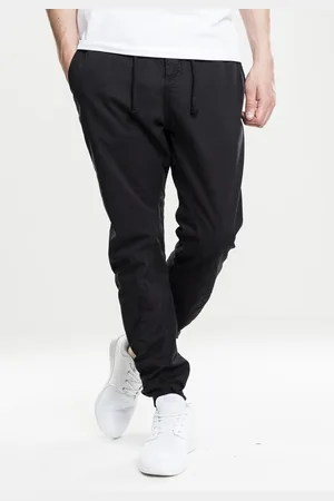 Urban classics Strečové kalhoty na jogging černé