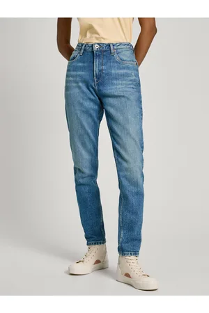 Pepe Jeans Modré dámské straight fit džíny Jeans - Dámské