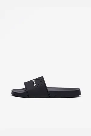 Pepe Jeans Černé pánské pantofle Slider Young - Pánské