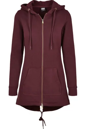 Urban classics Dámská Sweat Parka redwine