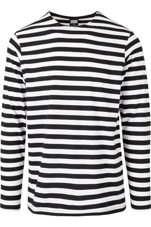 Urban classics Regular Stripe LS bílá/černá