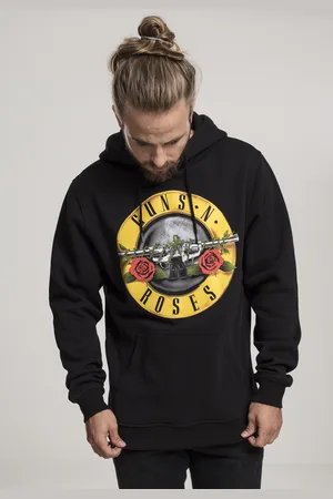 Merchcode Černá kapuce s logem Guns n
