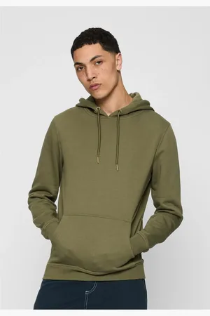 Urban classics Basic Sweat Hoody olivová