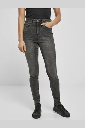 Urban classics Dámské Skinny Jeans s vysokým pasem - černé