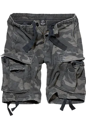 Brandit Pánské kraťasy Vintage Cargo tmavé/maskáčové