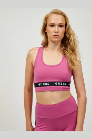 Guess Růžová sportovní podprsenka Aline - Dámské