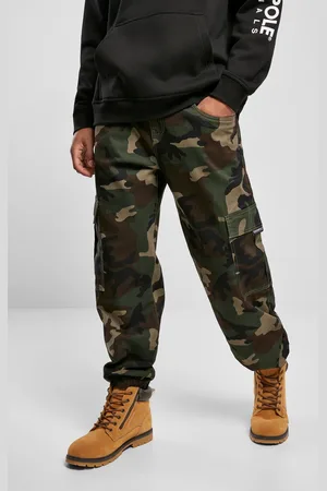 Southpole Dřevěné camo kalhoty Camo Cargo
