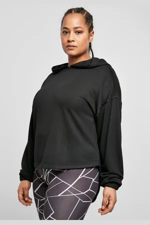 Urban classics Dámská oversized modalová froté mikina s kapucí
