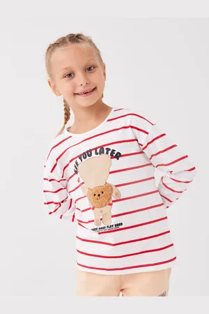 LC Waikiki Crew Neck Striped Long Sleeve Girl