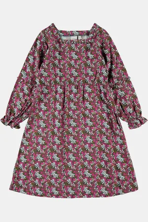 NAME IT Zeleno-růžové holčičí květované šaty Nolah - unisex