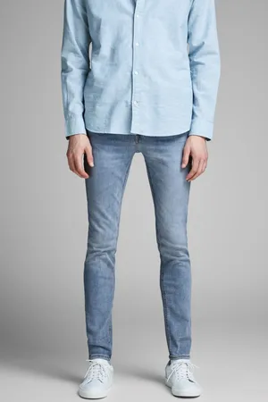 JACK & JONES Světle modré skinny fit džíny Liam - Pánské