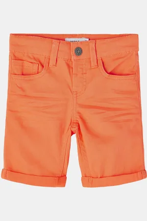 NAME IT Oranžové klučičí kraťasy Sofus - Kluci