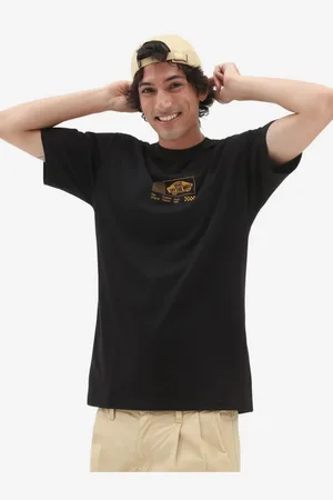 Vans Černé pánské tričko Transfixed 3 SS Tee II - Pánské