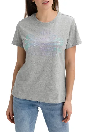 Superdry Tričko Vl Stitch Sequin Entry Tee - Dámské