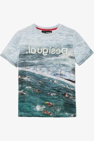 Desigual Modré klučičí tričko TS Julio - Kluci